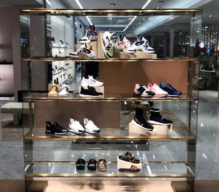 Custom Fixture at Louis Vuitton Shoe Boutique