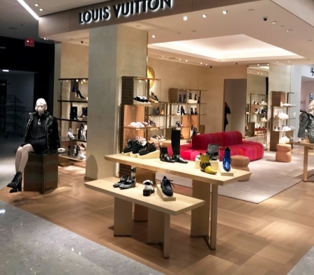 Custom Millwork at Louis Vuitton Shoe Boutique