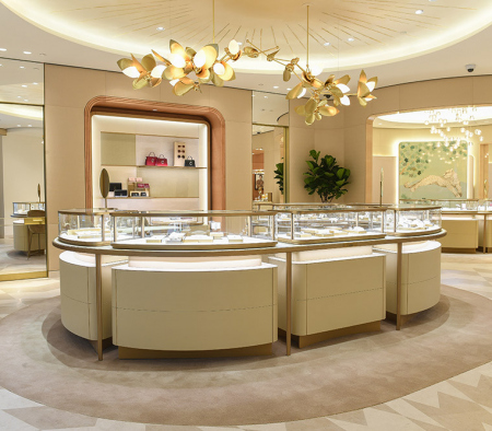 Custom Millwork Fixture at Cartier