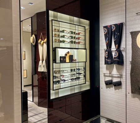 Custom Mllwork Fixtures at Chanel