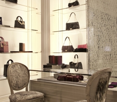 Custom Millwork Fixtures at Christian Dior Flagship