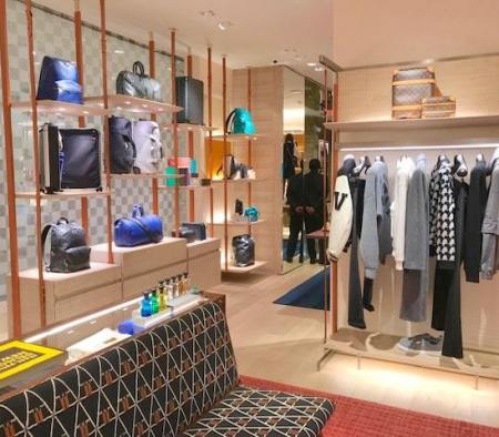 Custom Millwork Fixtures at Louis Vuitton in Bloomingdale's