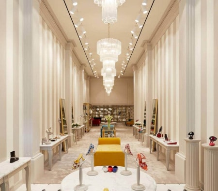 Perimeter Millwork and Fixtures at Manolo Blahnik