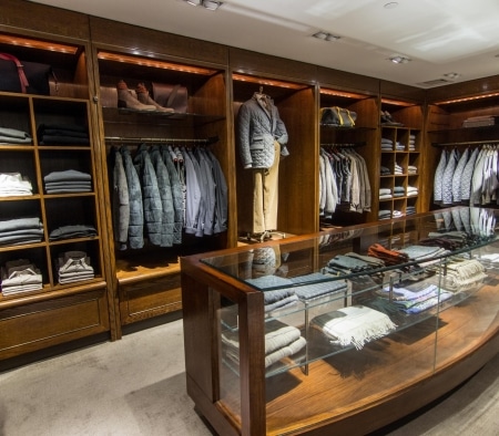 Custom Millwork Fixtures at Paul Stuart