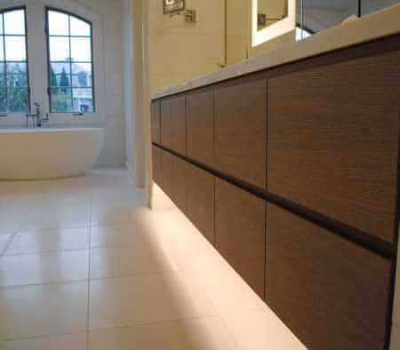 Custom Millwork in a Master Bathroom Vanity