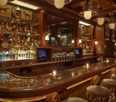 Custom Millwork at the Polo Bar