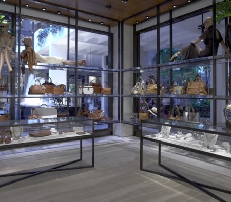 Custom Millwork Fixtures at Ralph Lauren