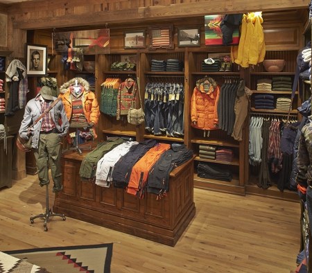 Custom Millwork Fixtures at Polo Ralph Lauren