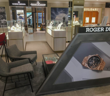Millwork Fixtures at Roger Dubuis