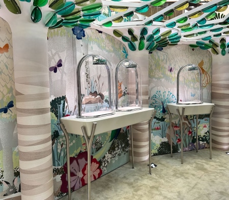 Custom Millwork Fixtures at Van Cleef & Arpels Pop Up