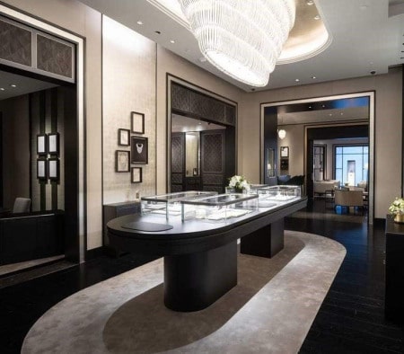 Custom Millwork Fixtures at Van Cleef & Arpels