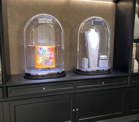 Custom Dome Showcases at Van Cleef & Arpels