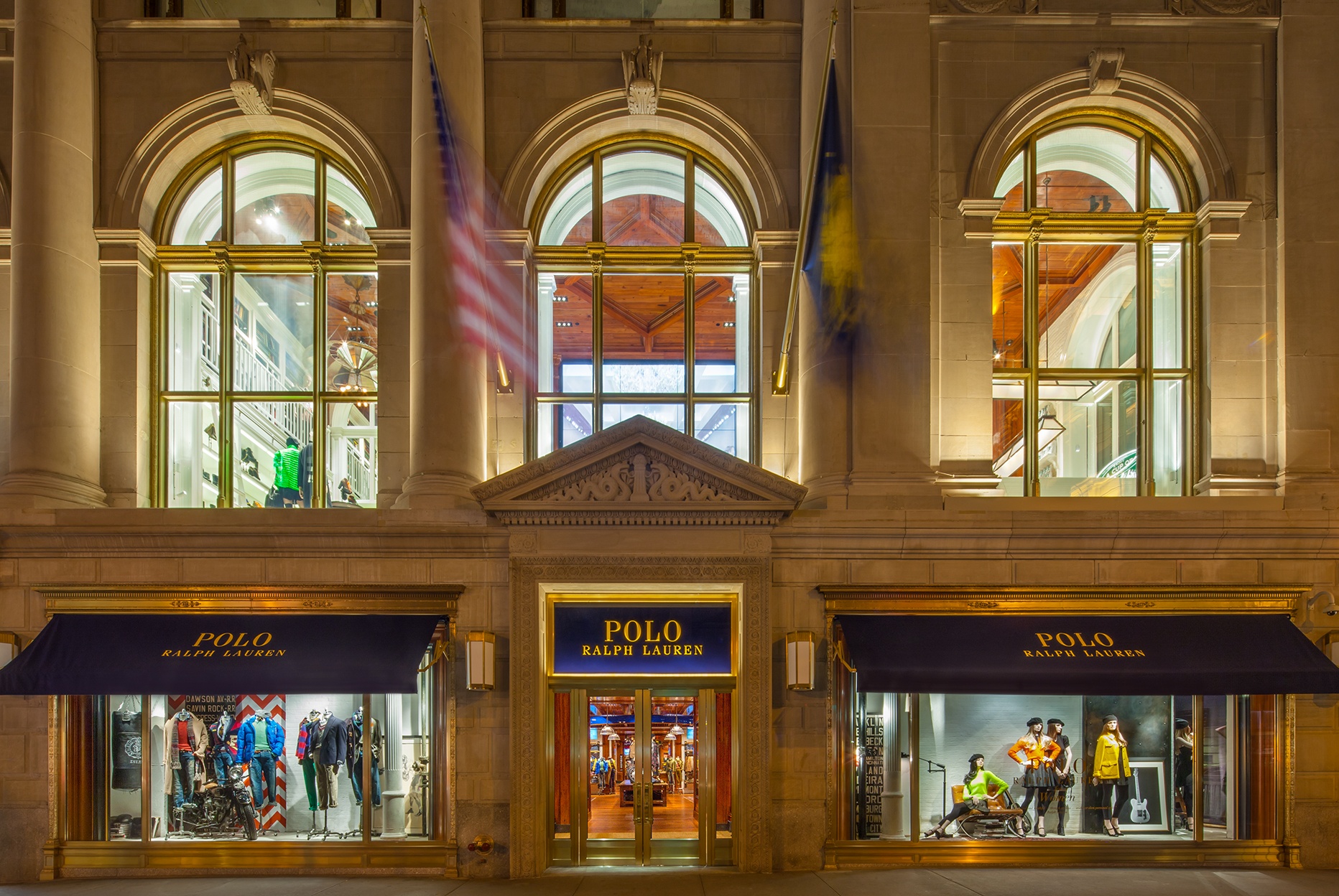 Facade Of Ralph Lauren Flagship Store Stock Photo - Download Image