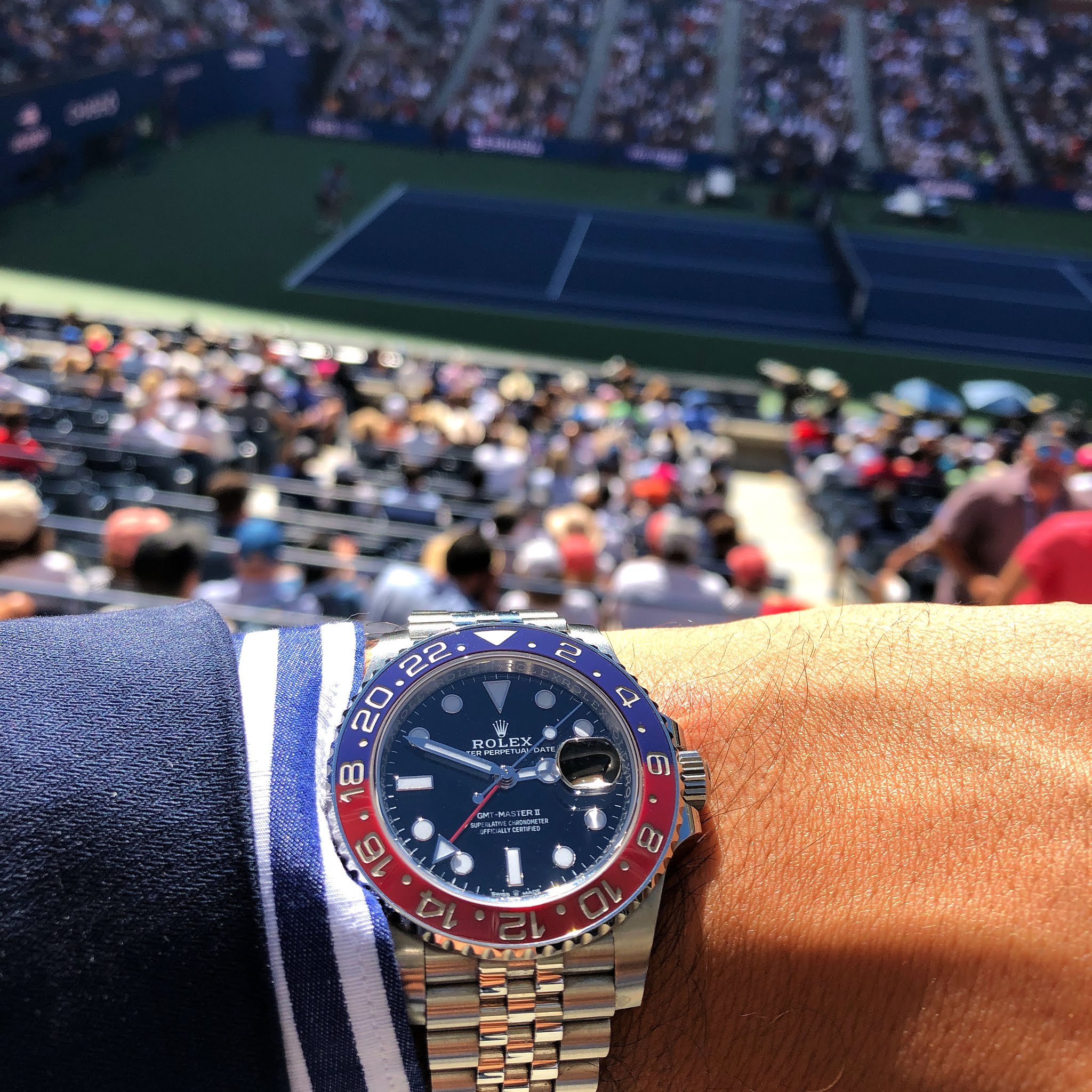 Rolex US Open Wrist Picture